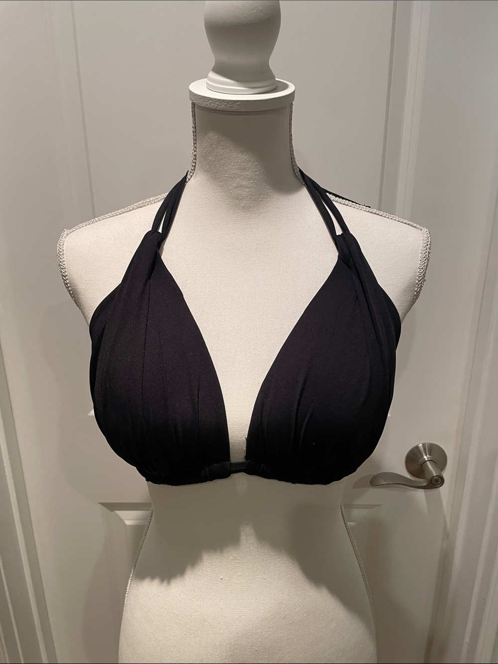 Gottex Black Halter Bikini Top